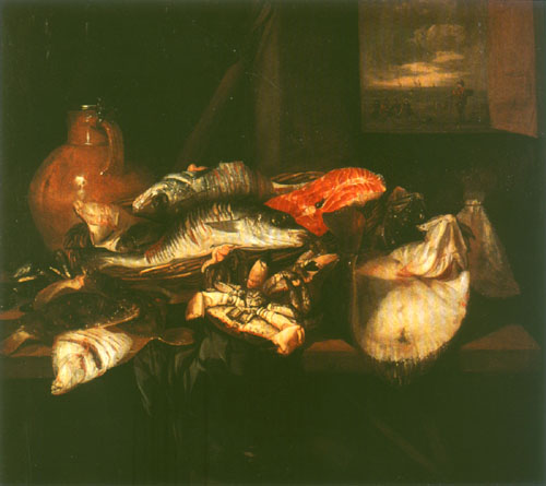 Stilleben mit Fischen from Abraham van Beyeren