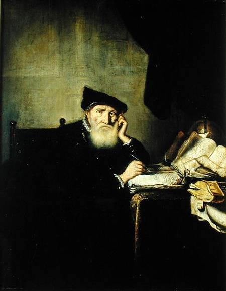 A Philosopher in his Study from Abraham van der Hecke