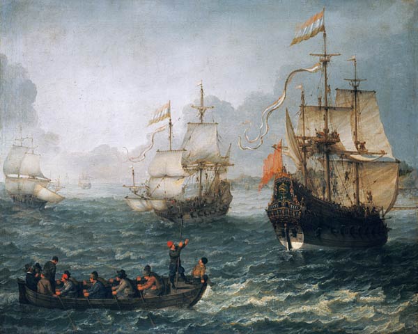 Meereslandschaft mit Segelschiffen from Abraham Willaerts