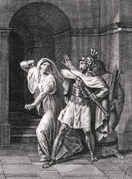 Illustration from 'Horatii' by Pierre de Corneille (1606-84) from Achille Deveria