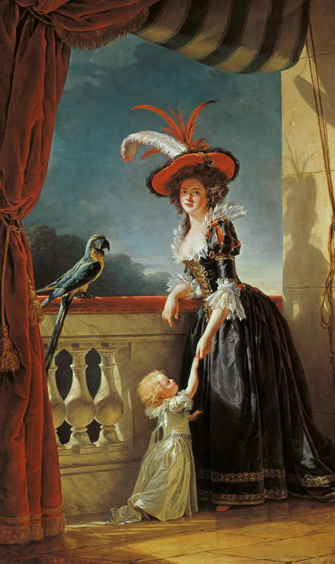 Portrait of Louise-Elisabeth de France (1727-59) Duchess of Parma and her son Ferdinand (1751-1802) from Adélaide Labille-Guiard