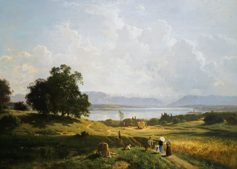 Der Starnberger See von Pöcking aus. from Adolf Heinrich Lier