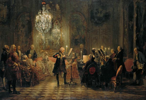 Das Flötenkonzert Friedrichs des Großen from Adolph Friedrich Erdmann von Menzel