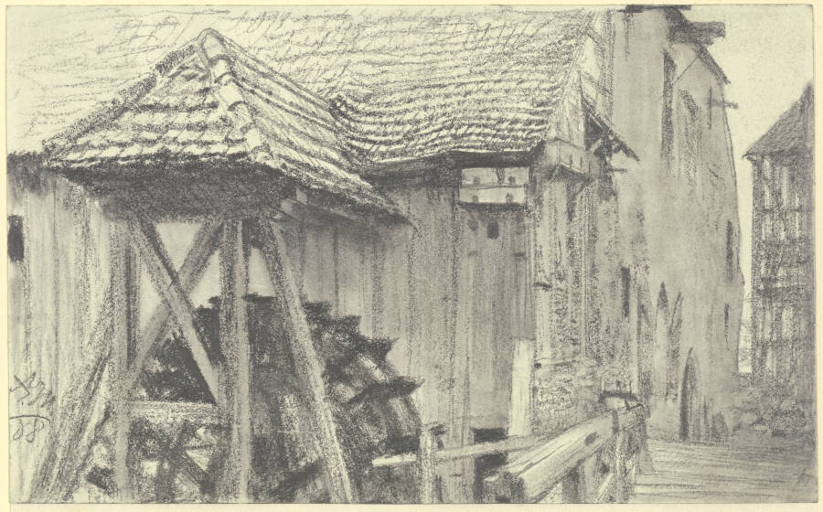 Wassermühle from Adolph Friedrich Erdmann von Menzel