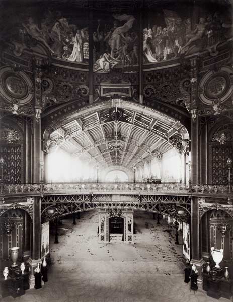 The Central Dome of the Universal Exhibition of 1889 in Paris (b/w photo)  from Adolphe Giraudon
