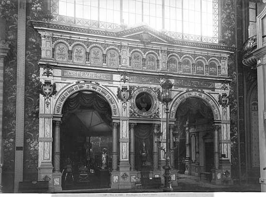 Portico of the Silversmith Pavilion at the Universal Exhibition, Paris from Adolphe Giraudon