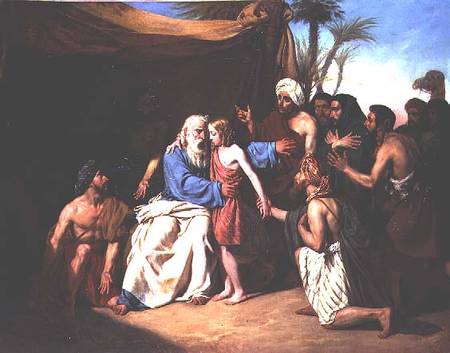 Jacob refusing to release Benjamin from Adolphe Roger
