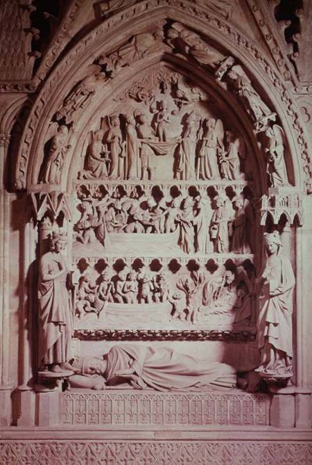 Tomb of Dagobert I (605-39), King of the Franks, restored from Adolphe Victor Geoffroy-Dechaume