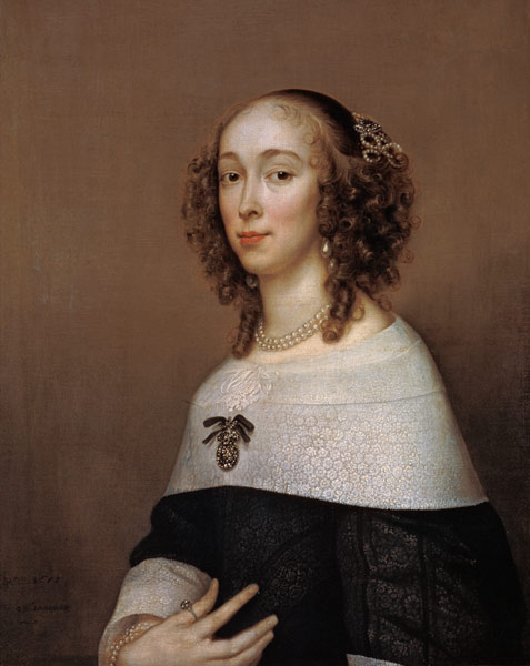 Bildnis einer Dame mit lockigem Haar from Adriaen Hannemann