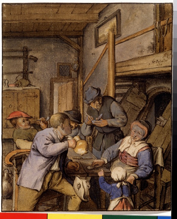 In a tavern from Adriaen Jansz van Ostade
