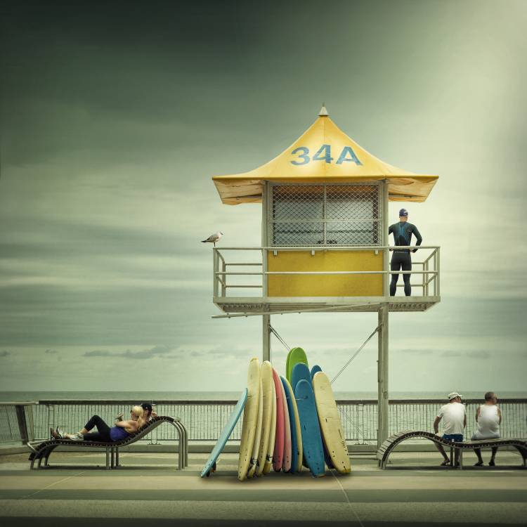 The life guard from Adrian Donoghue
