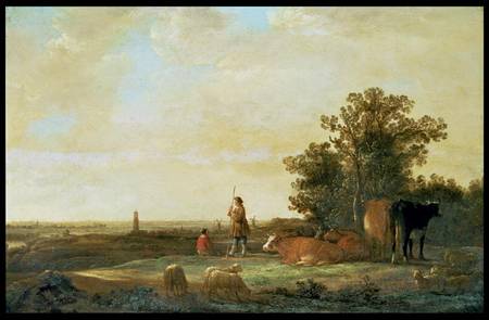 View on a Plain (panel) from Aelbert Cuyp