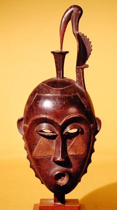 Mask surmounted by a wader, Yaoure Population, Ivory Coast from African