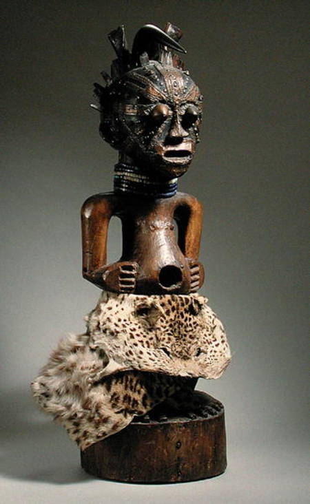 Songye power figure (copper) from African