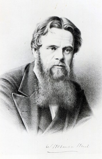 William Holman Hunt, engraving after a photograph, c.1865 from (after) English photographer