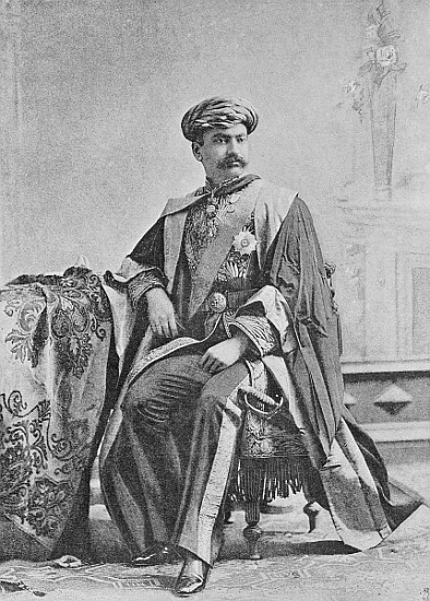 Maharaja Bhagvatsingh of Gondal from (after) English photographer
