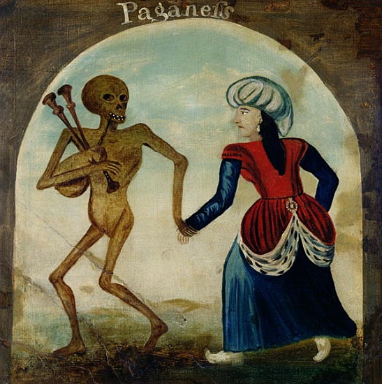 Death Leading a Pagan Woman from (after) English School