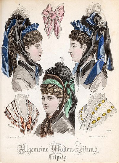Fashion plate from the ''Allgemeine Moden-Zeitung'', Leipzig from (after) French School