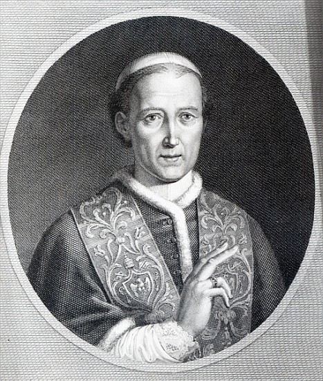 Pope Leo XII; engraved by Raffaele Persichini from (after) Agostino Tofanelli