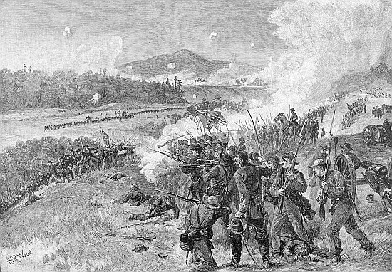 The Battle of Resaca, Georgia, May 14th 1864, illustration from ''Battles and Leaders of the Civil W from (after) Alfred R. Waud