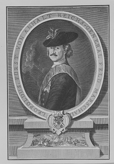 Leopold I, Prince of Anhalt-Dessau from (after) Antoine Pesne