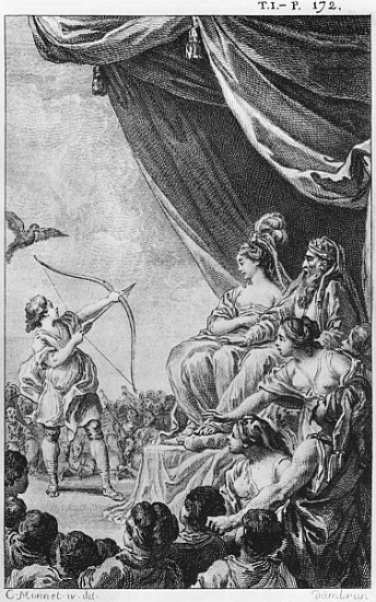 Formosante and Amazan, illustration from ''La Princesse de Babylone'' by Voltaire (1694-1778) from (after) Charles Monnet