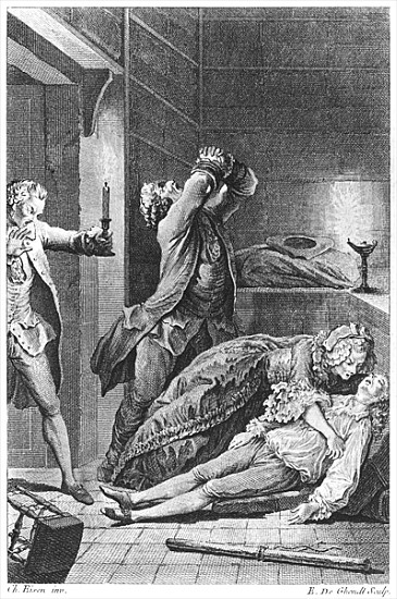Jean Calas (1698-1762) discovering his dead sonby Emmanuel Jean Nepomucene de Ghendt (1738-1815) from (after) Charles Joseph Dominique Eisen
