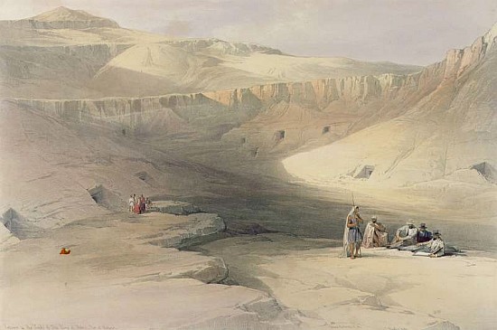 Entrance to the Valley of the Kings, from ''Egypt and Nubia''; engraved by Louis Haghe (1806-85) from (after) David Roberts