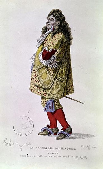 Follow me, that I might a little show my dress about the town'', illustration of Monsieur Jourdain f from (after) Edmond A.F. Geffroy