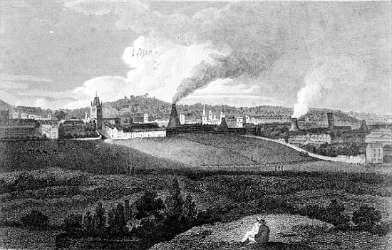 View of Bristol from Pile Hill; engraved by Heath, pub.John Agg from (after) Edward Bird