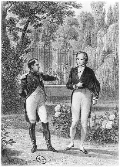 Meeting Between Napoleon I (1769-1821) and Benjamin Constant de Rebecque (1767-1830) from ''Memoires from (after) Felix Philippoteaux