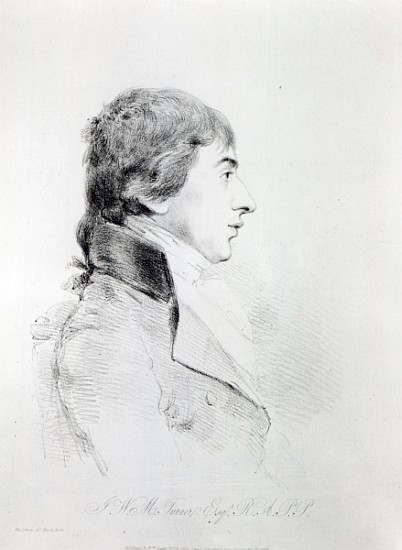 Joseph Mallord William Turner R.A; engraved by William Daniell from (after) George Dance