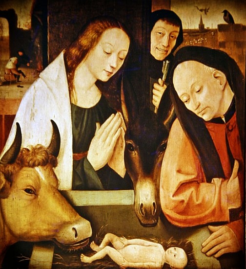 Adoration of the Shepherds (oil on oak panel) from (after) Hieronymus Bosch