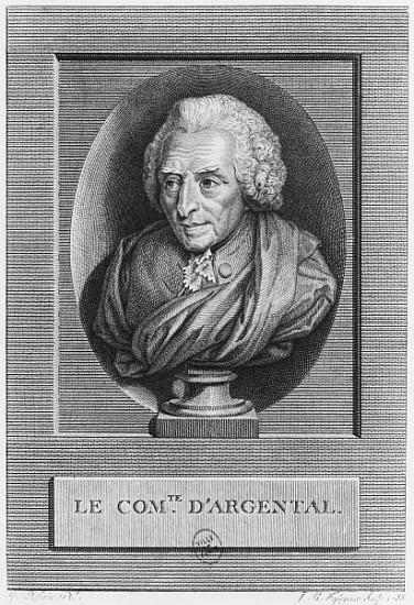 Charles Augustin de Ferriol, Comte d''Argental; engraved by Jean Baptiste Fosseyeux (1752-1824) 1788 from (after) Jean Florent Defraine