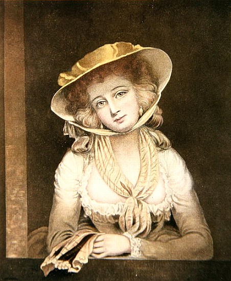 Portrait of Sophia Western; engraved by J.R. Smith from (after) John Hoppner