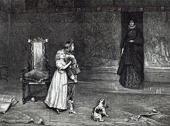 The Appearance of the Countess of Derby in the Golden room, scene from Scott''s ''Peveril of the Pea from (after) John Pettie
