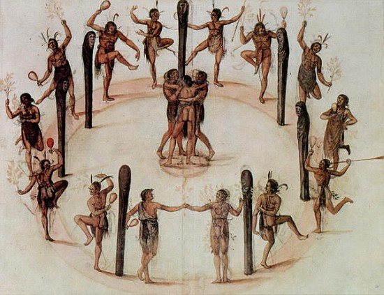 Indians Dancing from (after) John White