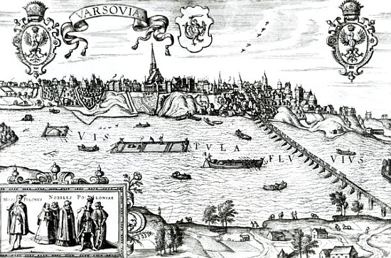 Map of Warsaw, from ''Civitates Orbis Terrarum'' Georg Braun (1541-1622) and Frans Hogenberg (1535-9 from (after) Joris Hoefnagel