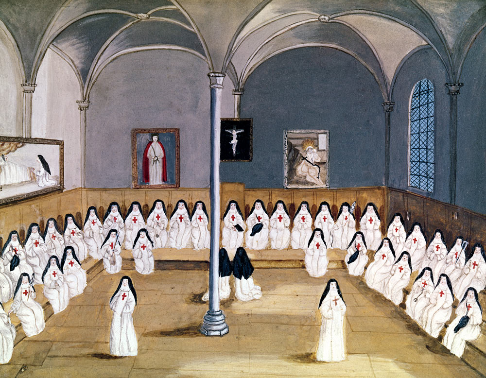 The Sisters of the Abbey from ''L''Abbaye de Port-Royal'', c.1710 from (after) Louise Madelaine Cochin