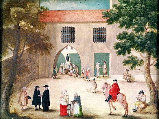 Distributing Alms to the Poor, from ''L''Abbaye de Port-Royal'', c.1710 from (after) Louise Madelaine Cochin
