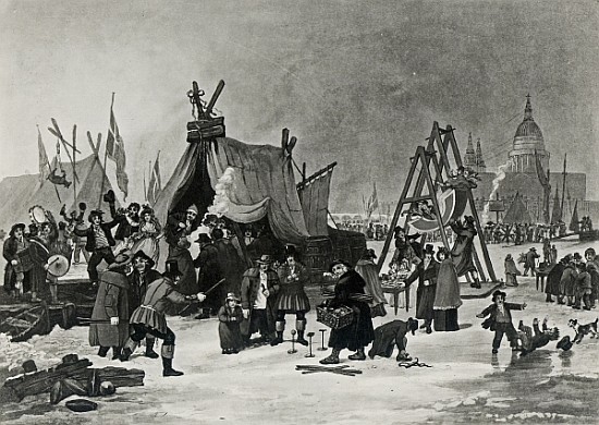 The Fair on the Thames, February 4th 1814, engraving by Reeve from (after) Luke Clennell