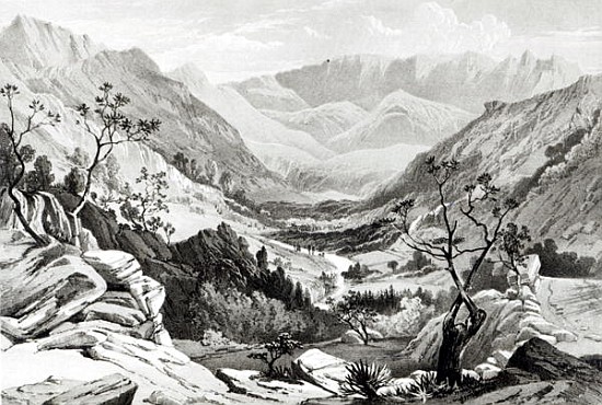 View between Senafe and Rahaguddy ; engraved by James Ferguson from (after) Major A.G.F. Hogg