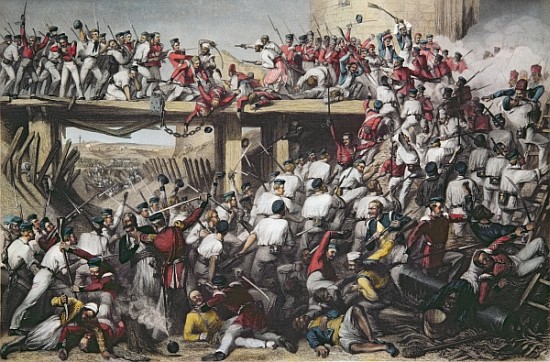 Storming of Delhi; engraved by T.H. Sherratt, publishedthe London Printing and Publishing Company, A from (after) Matthew Matt Somerville Morgan