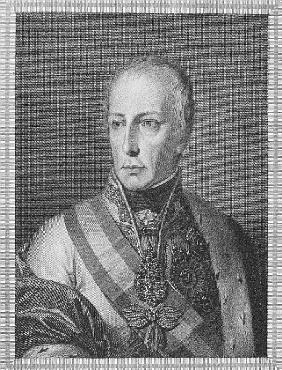 Francis II, Holy Roman Emperor; engraved by Giuseppe Longhi