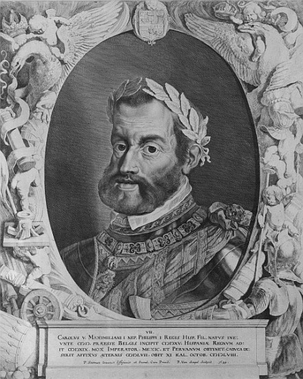 Charles V, Holy Roman Emperor; engraved by Pieter van Sompel from (after) Pieter Claesz Soutman
