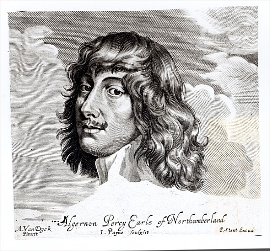 Portrait of Algernon Percy, Tenth Earl of Northumberland (1602-1668); engraved by John Payne (fl. 16 from (after) Sir Anthony van Dyck