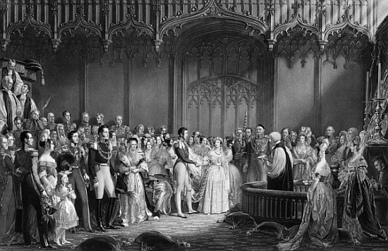 Marriage of Queen Victoria (1819-1901) and Prince Albert (1819-61) at St. James''s Palace on 10th Fe from (after) Sir George Hayter
