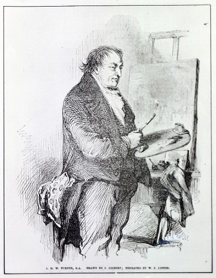 Joseph Mallord William Turner; engraved by W.J. Linton, c.1837 from (after) Sir John Gilbert