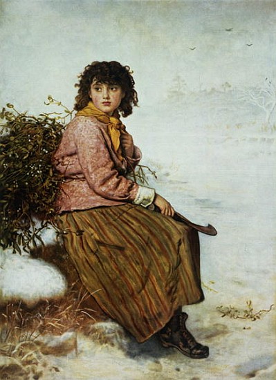 The Mistletoe Gatherer from (after) Sir John Everett Millais