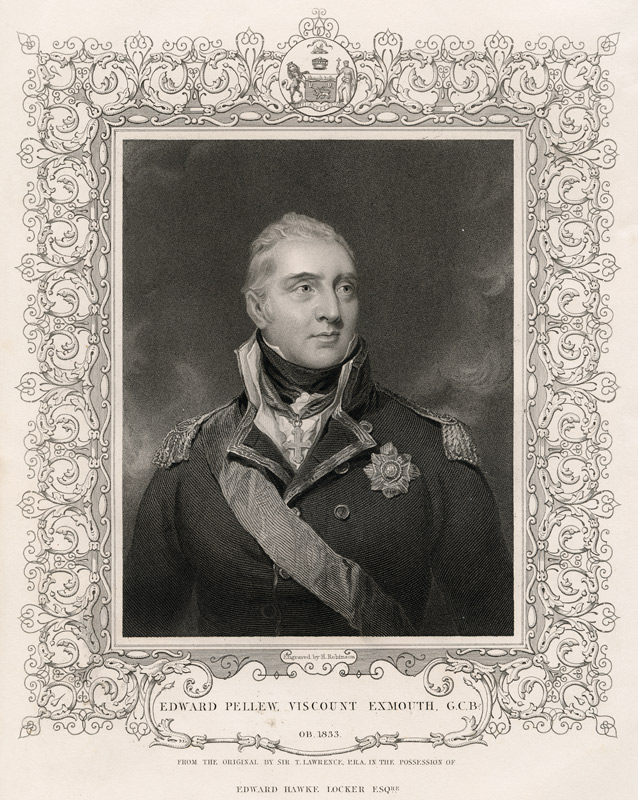 Admiral Sir Edward Pellew, c.1810 from (after) Sir Thomas Lawrence